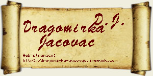 Dragomirka Jačovac vizit kartica